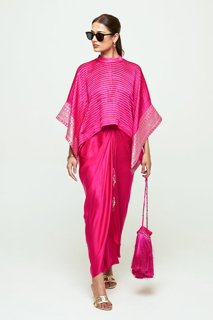 Prana Pink Pleated Top Set
