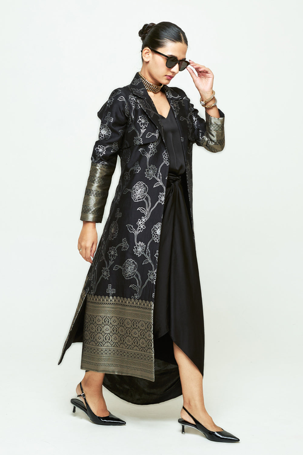 Rosa Black Statement Trench Set