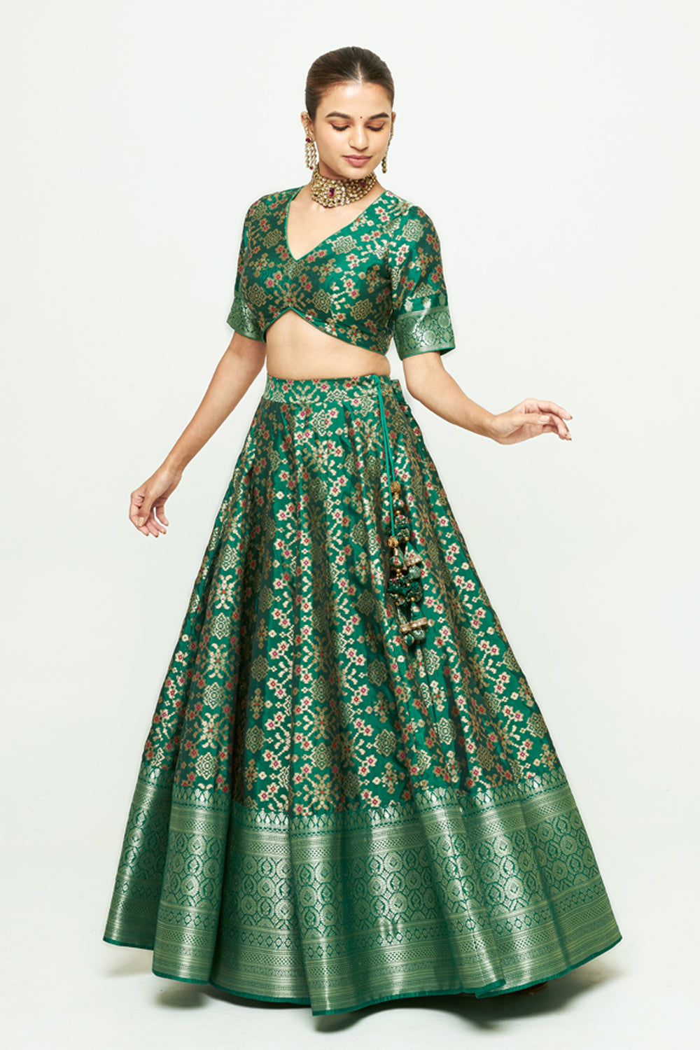 Meenaxi Green Lehenga Set