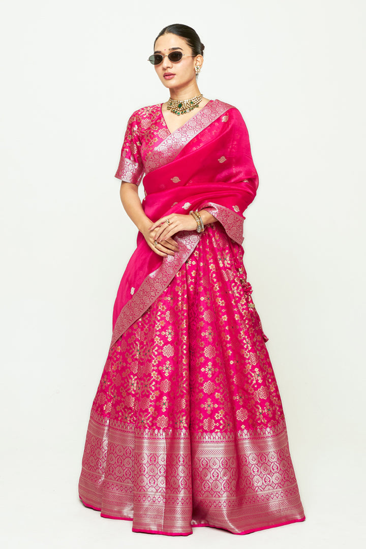 Meenaxi Pink Lehenga Set