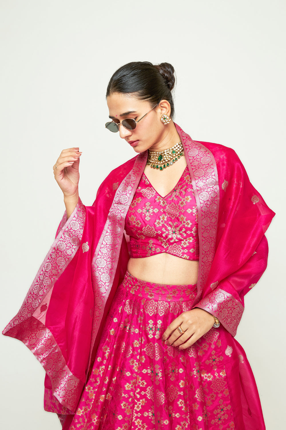 Meenaxi Pink Lehenga Set