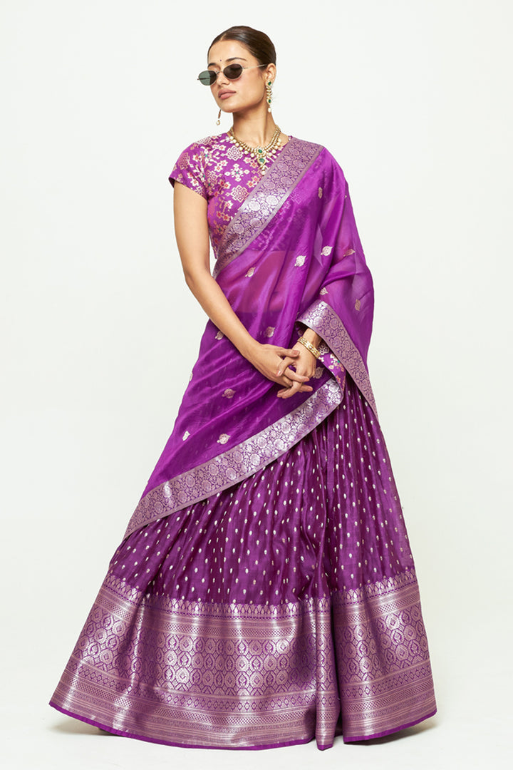 Mana Purple Lehenga Set