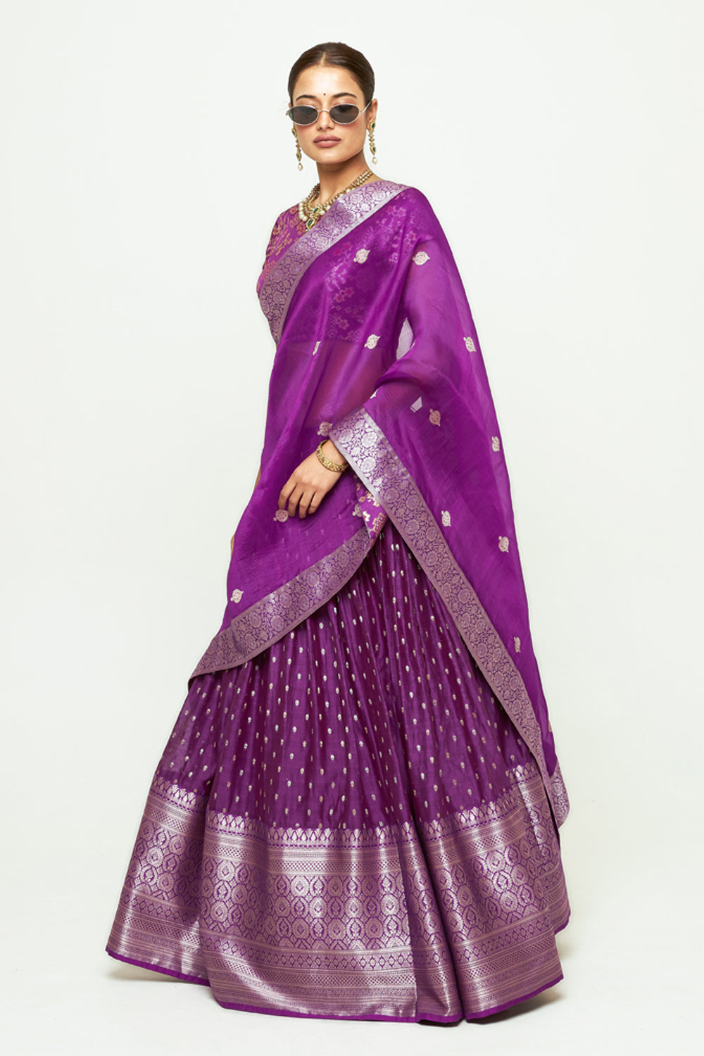 Mana Purple Lehenga Set