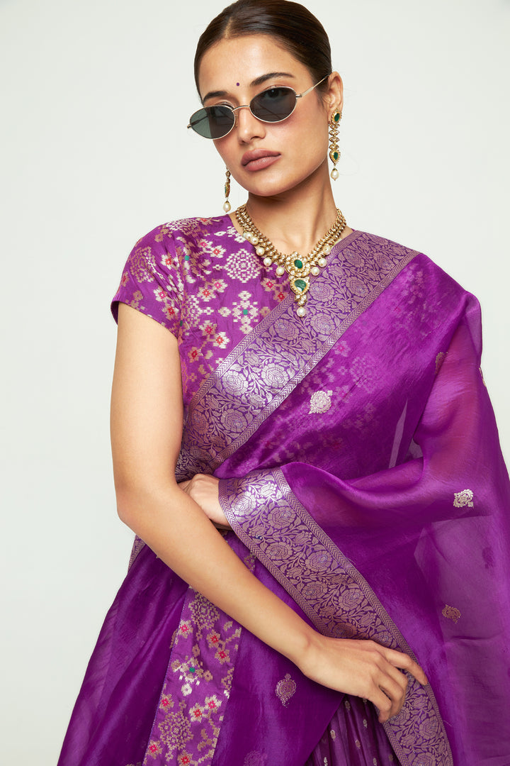 Mana Purple Lehenga Set
