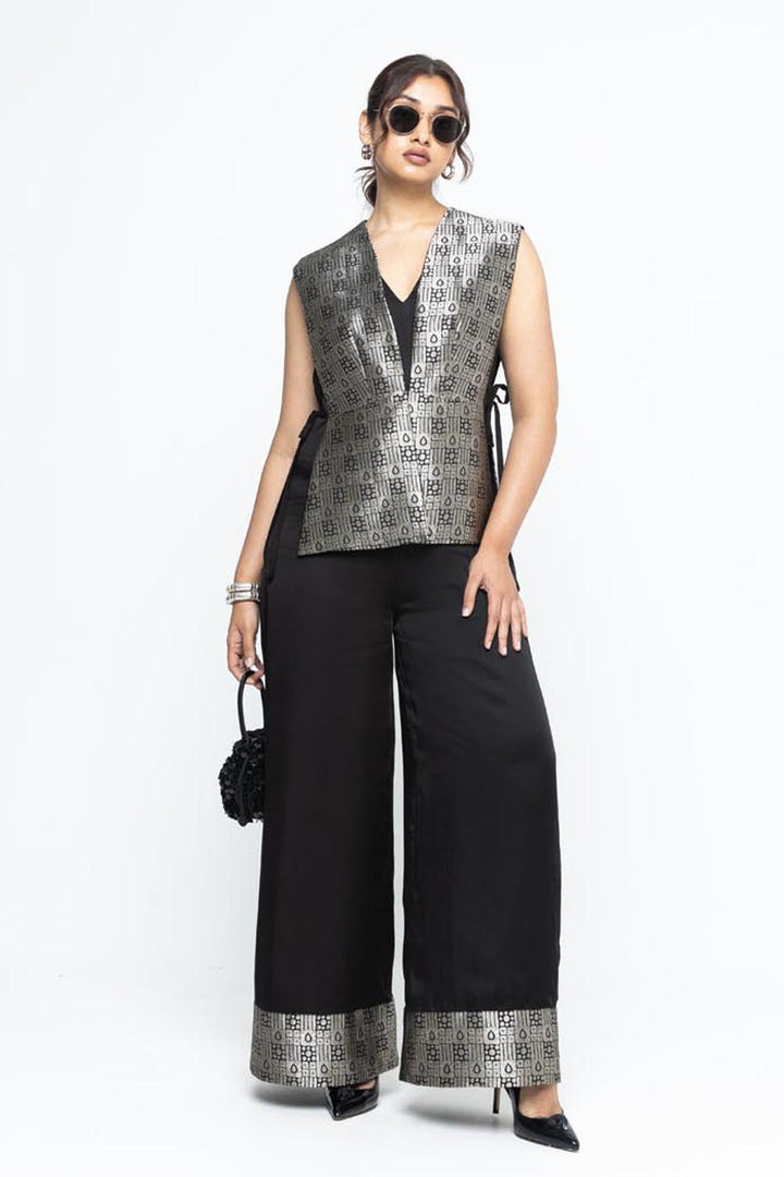Alia Gilet With Jumpsuit - Black