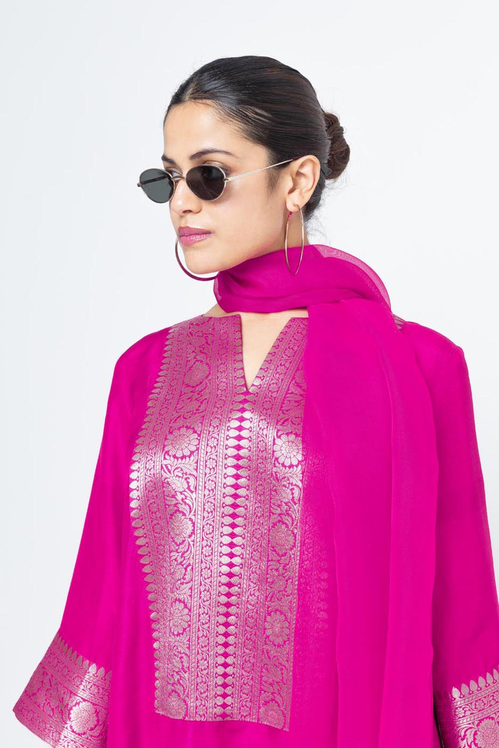 Seher Tunic Set - Pink