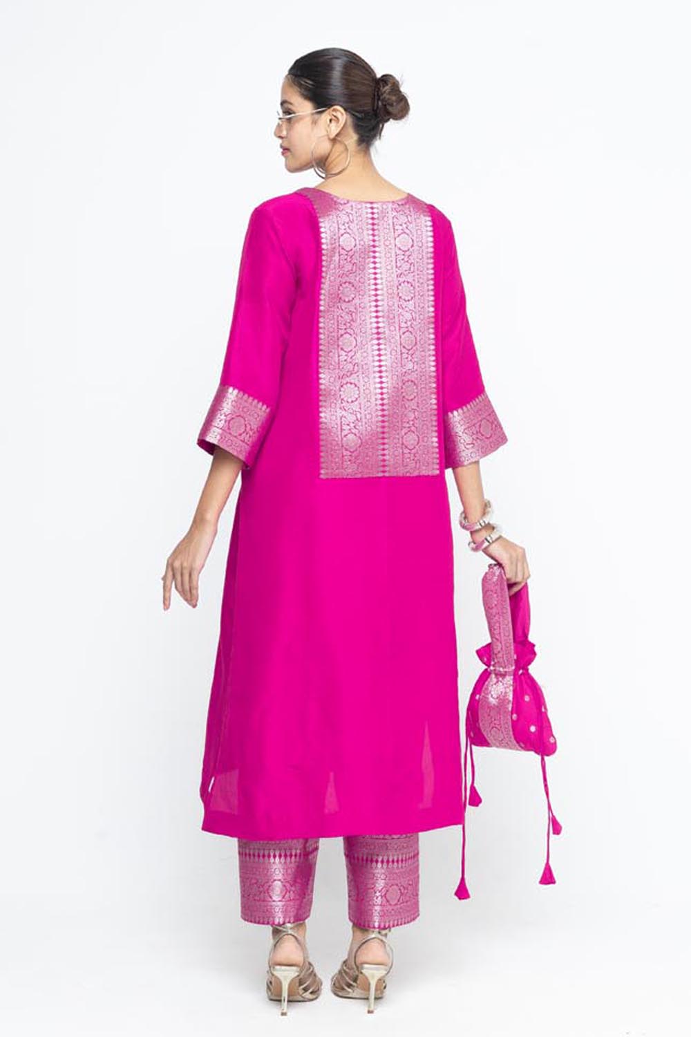 Seher Tunic Set - Pink