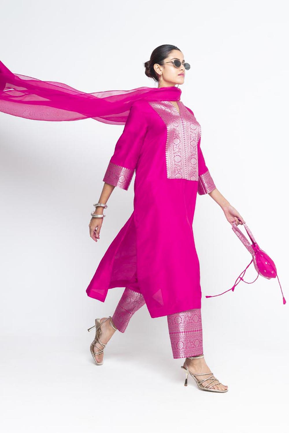 Seher Tunic Set - Pink