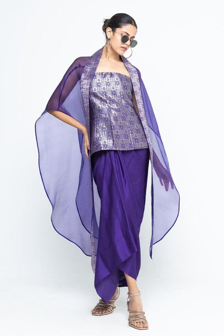 Dela Cape Set - Purple