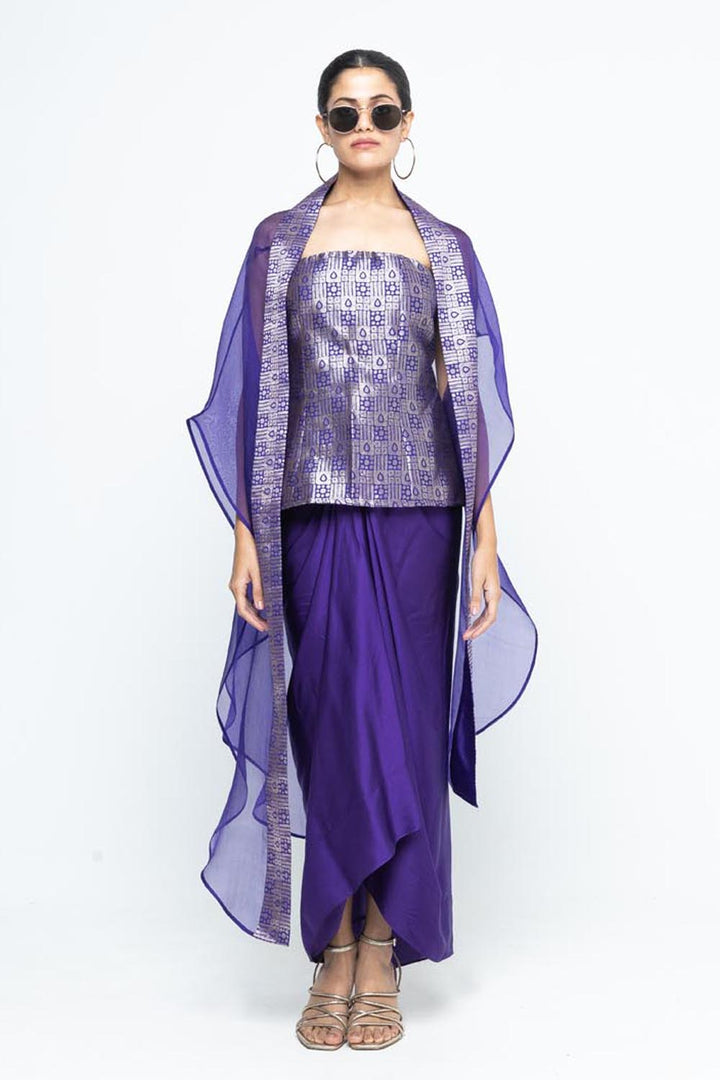 Dela Cape Set - Purple
