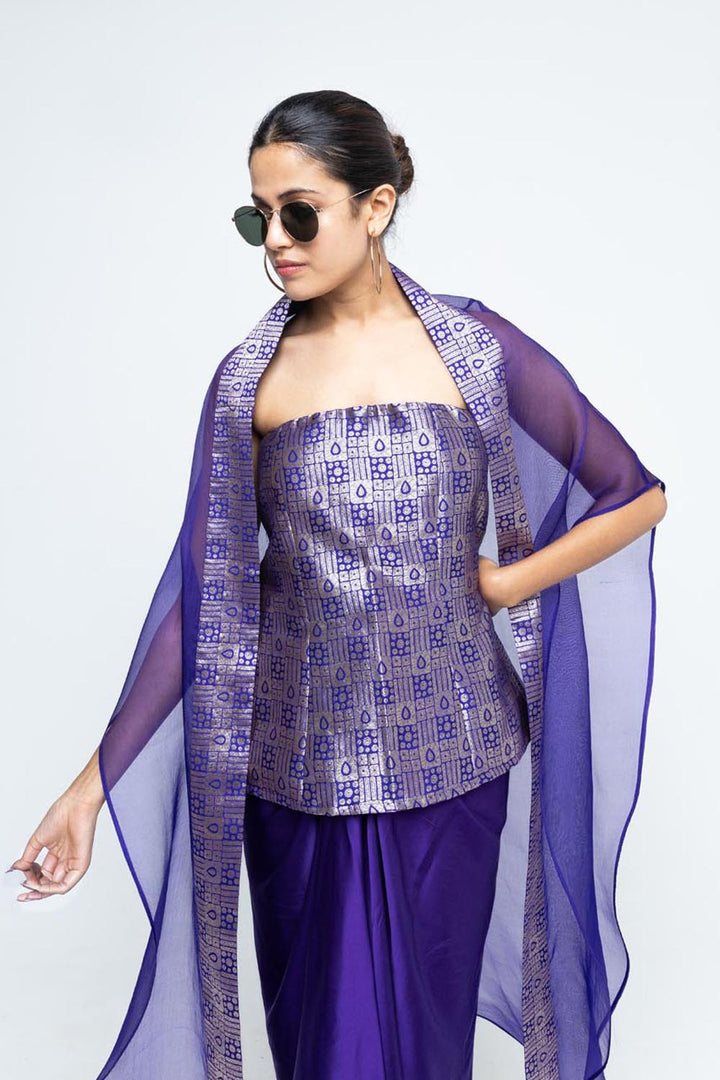 Dela Cape Set - Purple