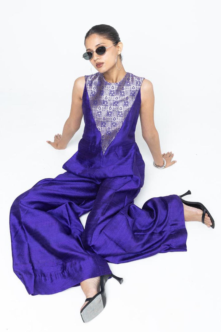 Reha Statement Jumpsuit - Purple