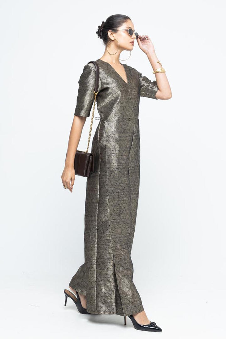 Sera Black Metallic Jumpsuit