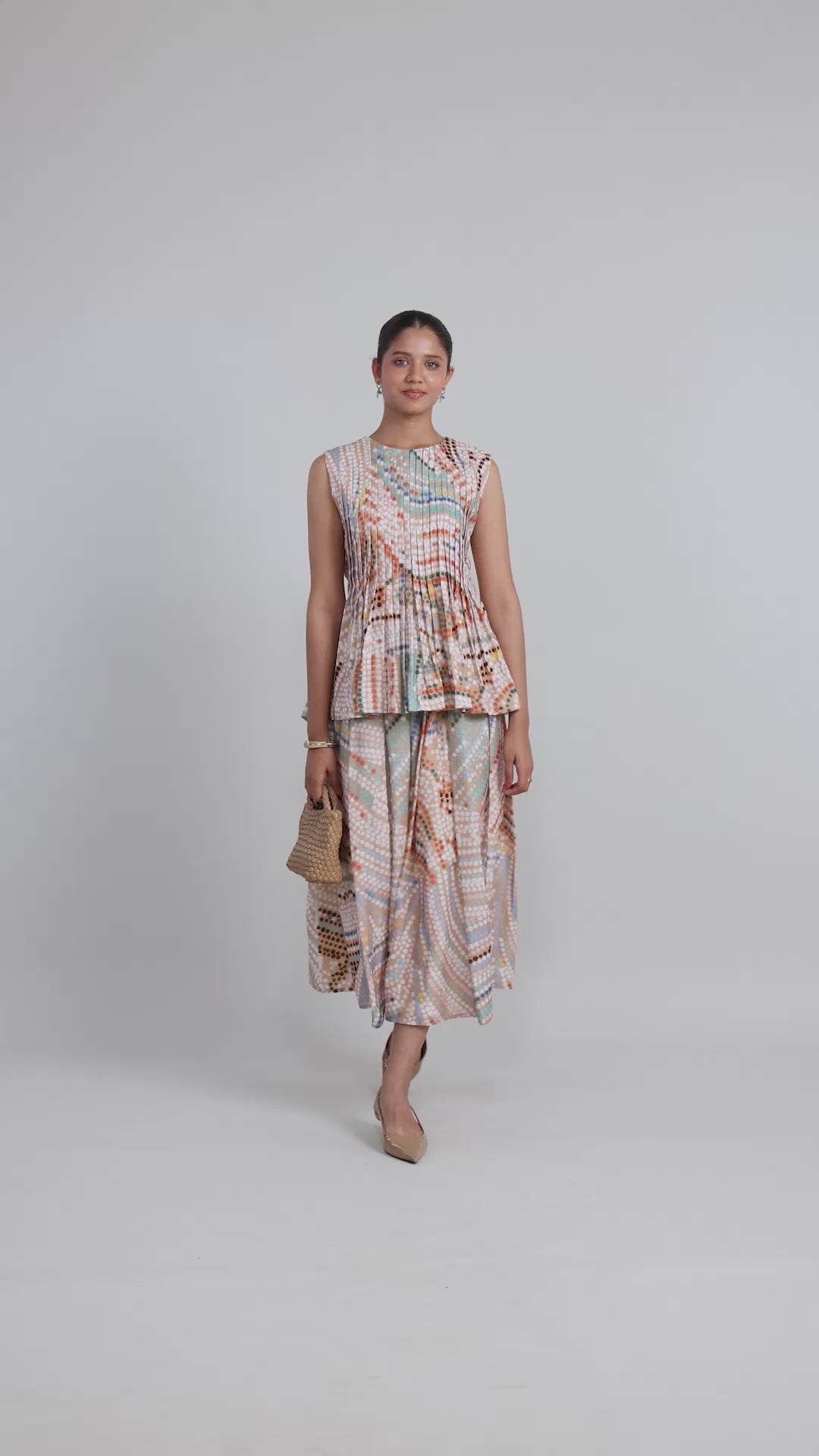 Daphne Accordion Skirt Set