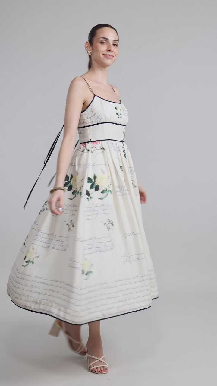 Poetry Strappy Midi Dress