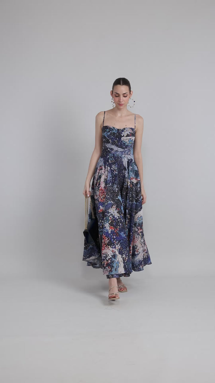 Mosaic Strappy Dress