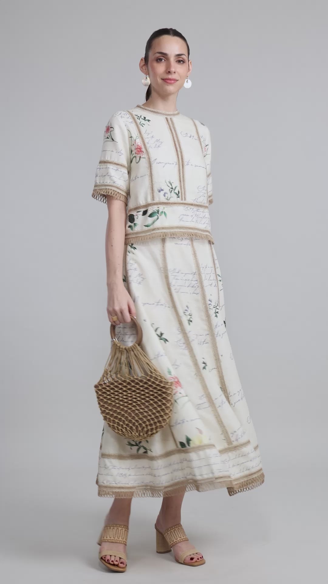 Sneha Adwani In Our Poetry Raafia Skirt Set